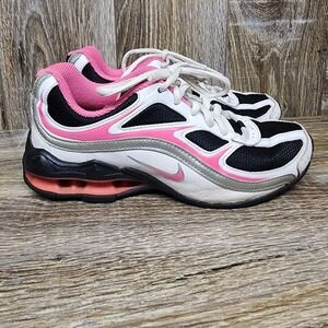 Nike‎ Reax Run 5 Running Shoes Youth Size 4.5Y White/Pink/Silver